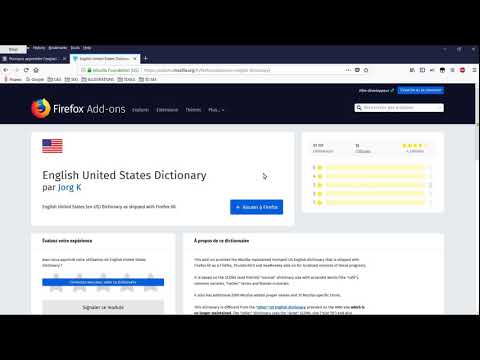 Comment installer un correcteur orthographique anglais dans Firefox