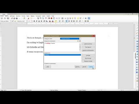Activer le correcteur orthographique anglais dans Libre Office
