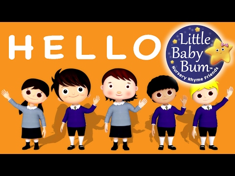 Learn to Say Hello | Nursery Rhymes | Original Song by Little Baby Bum