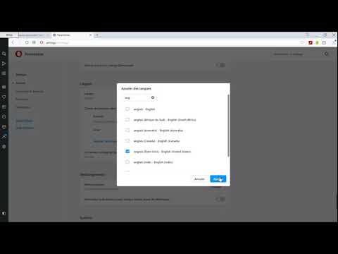 Activer le correcteur d&#039;orthographe anglais dans Opera