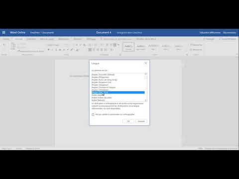 Comment activer le correcteur d&#039;orthographe anglais dans Word