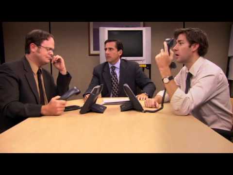 Michael, Jim, Dwight epic scene